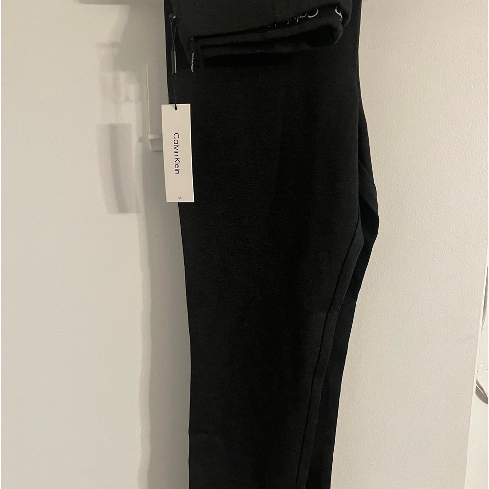 CALVIN KLEIN Smoke Gray Suit Pants: Size L